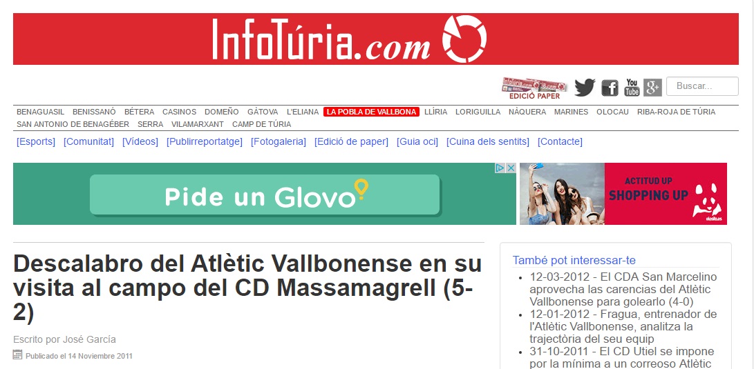 Descalabro Del Atlétic Vallbonense En Su Visita Al Campo Del CD Massamagrell (5-2)